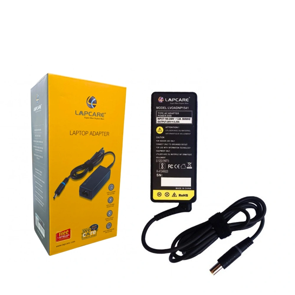 Lapcare Laptop Adapter Compatible For Lenovo 65w | 20v/3.25a | 7.9mm x 5.5mm Big Pin view 5